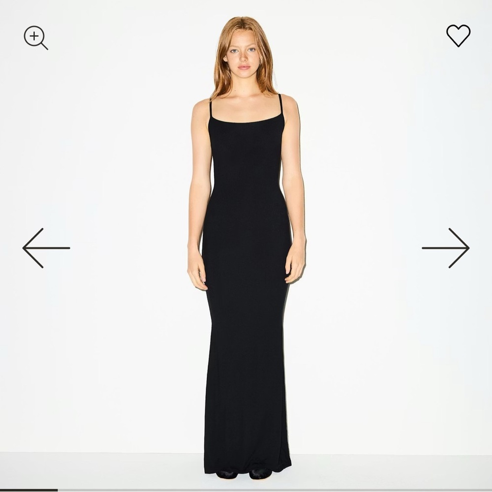 Skims Lounge Ribbed Maxi Dress